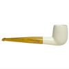 Smooth Billiard Yellow Stem Meerschaum Pipe