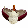 Special Viking Leaf-Shank Meerschaum Pipe