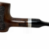 Pipsan 9mm Cherry Wood Poker Pipe with Silver Band