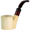 Deluxe Smooth Sitter Meerschaum Pipe with Velvet Chest