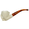Smooth Oval Bowl in Claw Meerschaum Pipe