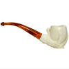 Smooth Oval Bowl in Claw Meerschaum Pipe