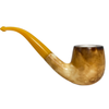 Special Calcined Smooth Yellow Stem Meerschaum Pipe