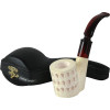 Deluxe Sitter 3D Teardrop Lattice Meerschaum Pipe