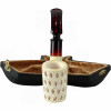 Special Tall Bowl 3D Teardrop Lattice Sitter Meerschaum Pipe