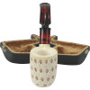 Special 3D Teardrop Lattice Tall Bowl Sitter Meerschaum Pipe