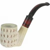 Special 3D Teardrop Lattice Tall Bowl Sitter Meerschaum Pipe