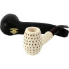 Special Tall Egg 3D Lattice Meerschaum Pipe