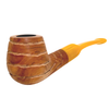 Hand-Carved Spiral Groove German Briar Pipe