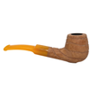 Natural Finish Spiral Carved German Briar Pipe