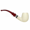 Special Smooth Sterling Silver Band Meerschaum Pipe
