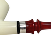 Special Smooth Sterling Silver Band Meerschaum Pipe