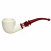 Special Smooth Dublin Meerschaum Pipe with Sterling Silver Band