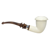 Special Calabash Meerschaum Pipe with Sterling Silver Band