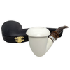 Special Calabash Meerschaum Pipe with Sterling Silver Band
