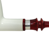 Special Smooth Billiard Meerschaum Pipe with Sterling Silver Band