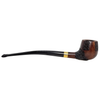 Pipsan Rusticated Gold Band Cherry Wood Churchwarden Pipe