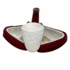Deluxe 9mm Rusticated Top Dublin Meerschaum Pipe