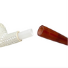 Deluxe 9mm Smooth Flared Shank Meerschaum Pipe