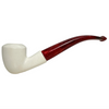 Deluxe 9mm Smooth Flared Shank Meerschaum Pipe