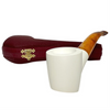 Deluxe 9mm Cylinder Bowl Meerschaum Pipe