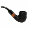 Small Bent Billiard Rusticated Briar Pipe
