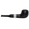 Small Dark Pipsan Silver Band Briar Pipe