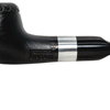 Small Dark Pipsan Silver Band Briar Pipe