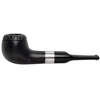 Small Dark Pipsan Silver Band Briar Pipe