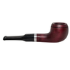 Small Burgundy Pipsan Silver Band Briar Pipe
