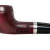 Small Burgundy Pipsan Silver Band Briar Pipe