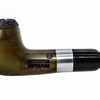 Small Green Pipsan Silver Band Briar Pipe