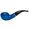 Vector KGM Blue Lacquer Bent Rhodesian Briar Pipe