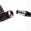 Nørding Smooth Horn Silver-Tone Spigot Churchwarden Briar Pipe