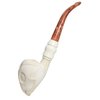 Alien Head Oom Paul Knurl Meerschaum Pipe
