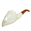 Alien Head Oom Paul Knurl Meerschaum Pipe