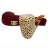 Deluxe 9mm Rusticated Chimney Meerschaum Pipe