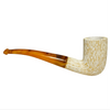 Deluxe 9mm Tree Bark Tall Billiard Meerschaum Pipe