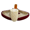 Deluxe 9mm Tree Bark Tall Billiard Meerschaum Pipe
