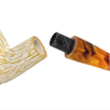Deluxe 9mm Tree Bark Tall Billiard Meerschaum Pipe