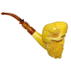 Premium Signed Kenan Bearded Skull Meerschaum Pipe