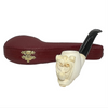 Designer Scroll Smooth Apple Meerschaum Pipe