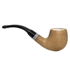 Smooth Meerschaum Lined 9mm Olive Wood Pipe