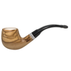 Smooth Meerschaum Lined 9mm Olive Wood Pipe