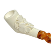 Smooth Grape Leaf Meerschaum Pipe