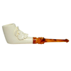 Smooth Grape Leaf Meerschaum Pipe