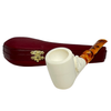 Smooth Grape Leaf Meerschaum Pipe