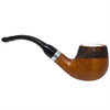 9mm Contrast Rusticated Pear Wood Meerschaum Lined Pipe