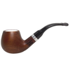 9mm Smooth Brown Pear Wood Meerschaum Lined Pipe