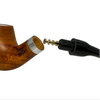 9mm Smooth Medium Brown Pear Wood Meerschaum Lined Pipe